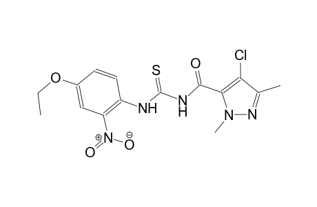 N-[(4-chloro-1,3-dimethyl-1H-pyrazol-5-yl)carbonyl]-N'-(4-ethoxy-2-nitrophenyl)thiourea