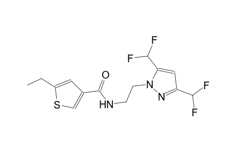 N-{2-[3,5-bis(difluoromethyl)-1H-pyrazol-1-yl]ethyl}-5-ethyl-3-thiophenecarboxamide