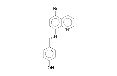 4-((Z)-[(5-Bromo-8-quinolinyl)imino]methyl)phenol