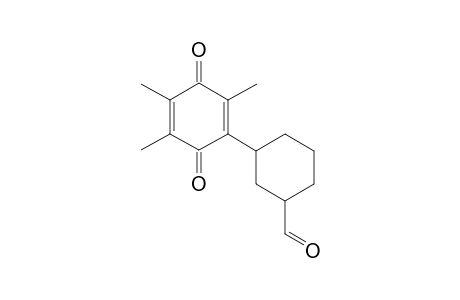 2-[4(e)-Formylcyclohex-(e)-yl]-3,5,6-trimethyl)-1,4-benzoquinone