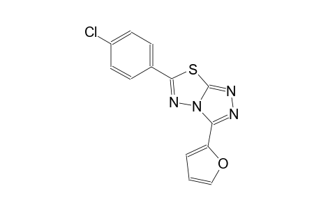 6-(4-chlorophenyl)-3-(2-furyl)[1,2,4]triazolo[3,4-b][1,3,4]thiadiazole