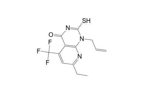 pyrido[2,3-d]pyrimidin-4(1H)-one, 7-ethyl-2-mercapto-1-(2-propenyl)-5-(trifluoromethyl)-