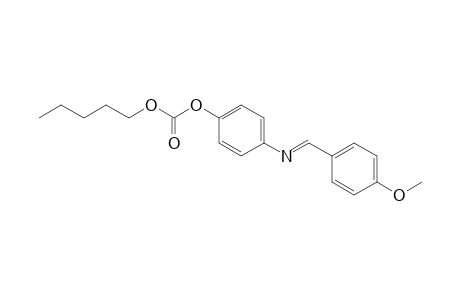 Carbonic acid, 4-[[(4-methoxyphenyl)methylene]amino]phenyl pentyl ester