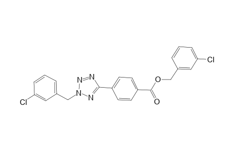 Benzoic acid, 4-[2-[(3-chlorophenyl)methyl]-2H-1,2,3,4-tetrazol-5-yl]-, (3-chlorophenyl)methyl ester