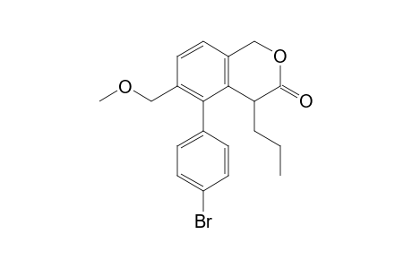 5-(p-Bromophenyl)-6-(methoxymethyl)-4-propylisochroman-3-one