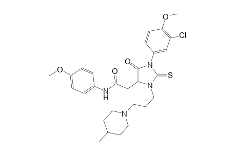 4-imidazolidineacetamide, 1-(3-chloro-4-methoxyphenyl)-N-(4-methoxyphenyl)-3-[3-(4-methyl-1-piperidinyl)propyl]-5-oxo-2-thioxo-