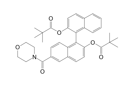 6-(Morpholino-carbonyl)-2,2'-dipivaloyloxy-1,1'-binaphthyl