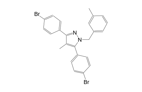 3,5-bis(4-bromophenyl)-4-methyl-1-(3-methylbenzyl)-1H-pyrazole