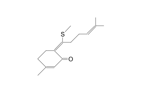 (E)-3-Methyl-6-(1-methylthio-5-methyl-4-hexenylidene)-cyclohex-2-enone