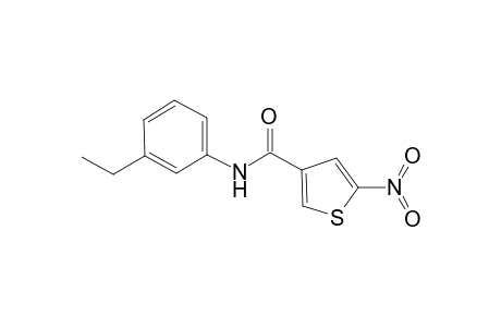 N-(3-ethylphenyl)-5-nitro-3-thiophenecarboxamide