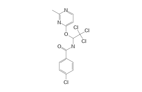 4-[1-(PARA-CHLOROBENZOYL)-AMINO-2,2,2-TRICHLOROETHYL]-2-METHYLPYRIMIDINE