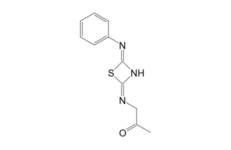 1-[(4-anilino-1,3-thiazet-2-ylidene)amino]-2-propanone