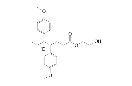 2-Hydroxyethyl 5-deuterio-4,5-bis(4'-methoxyphenyl)heptanoate