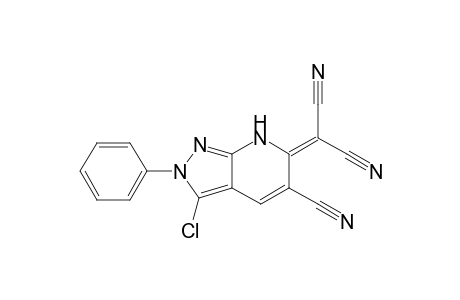 2-(3-Chloro-5-cyano-2-phenyl-2H-pyrazolo[3,4-b]pyridin-6(7H)-ylidene)malononitrile