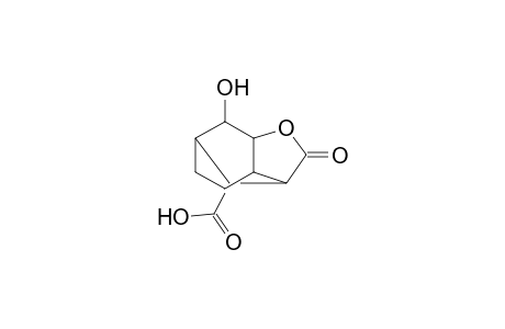 3,6-Methanobenzofuran-8-carboxylic acid, octahydro-7-hydroxy-2-oxo-, (3.alpha.,3a.beta.,6.alpha.,7.alpha.,7a.beta.,8S*)-(.+-.)-