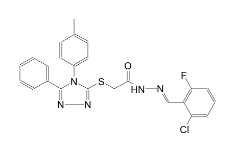 acetic acid, [[4-(4-methylphenyl)-5-phenyl-4H-1,2,4-triazol-3-yl]thio]-, 2-[(E)-(2-chloro-6-fluorophenyl)methylidene]hydrazide