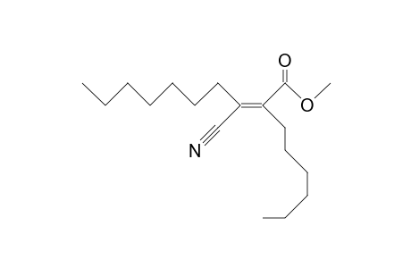 3-Cyano-2-hexyl-cis-2-decenoic acid, methyl ester