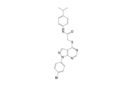 2-{[1-(4-bromophenyl)-1H-pyrazolo[3,4-d]pyrimidin-4-yl]sulfanyl}-N-(4-isopropylphenyl)acetamide