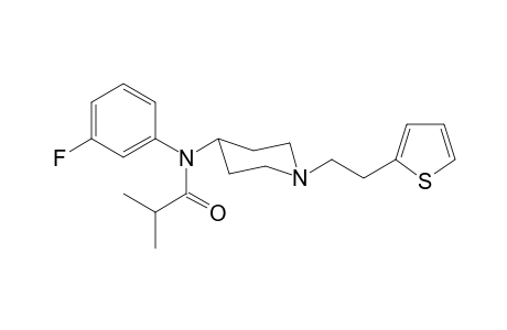N-(3-Fluorophenyl)-N-(1-[2-(thiophen-2-yl)ethyl]piperidin-4-yl)-2-methylpropanamide