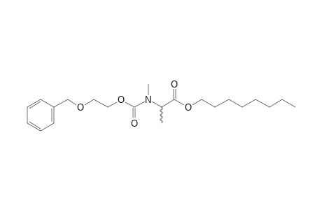 dl-Alanine, N-methyl-N-(2-benzyloxyethoxycarbonyl)-, octyl ester