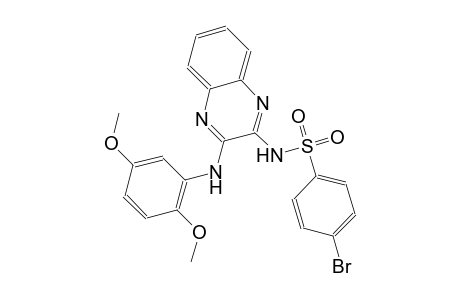benzenesulfonamide, 4-bromo-N-[3-[(2,5-dimethoxyphenyl)amino]-2-quinoxalinyl]-