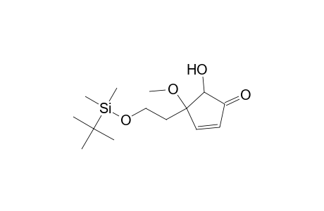 4-(2-t-Butyldimethylsilyloxyethyl)-5-hydroxy-4-methoxy-2-cyclopenten-1-one