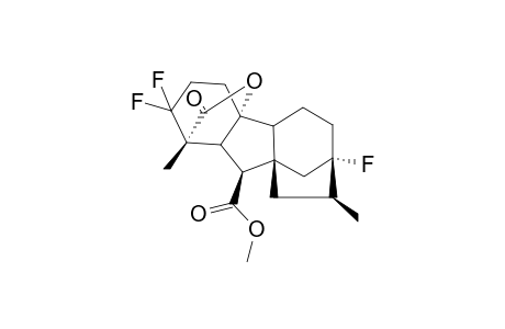 2,2,7-TRIFLUORO-10-BETA-METHOXYCARBONYL-1-BETA,8-BETA-DIMETHYLGIBBANE-1-ALPHA,4A-ALPHA-CARBOLACTONE