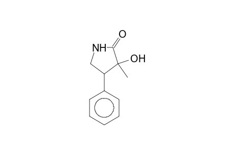 2-Pyrrolidinone, 3-hydroxy-3-methyl-4-phenyl-, (3R-cis)-