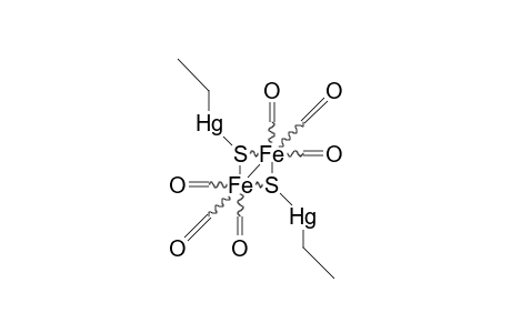 Bis(.my.-ethylmercurythio-iron tricarbonyl)