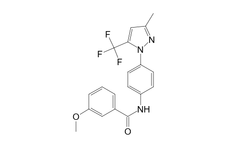 3-Methoxy-N-{4-[3-methyl-5-(trifluoromethyl)-1H-pyrazol-1-yl]phenyl}benzamide