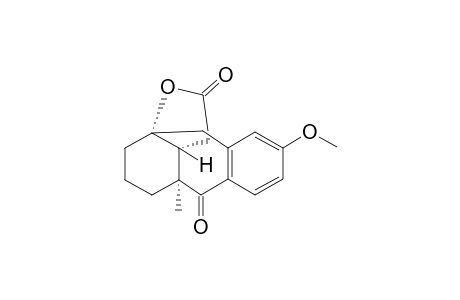 (6SR,12RS,10SR)-10-Hydroxy-2-methoxy-6-methyl-6,10-methano-5-oxo-6,7,8,9,10,11-hexahydro-5H-nonen-12-ylacetic acid lactone