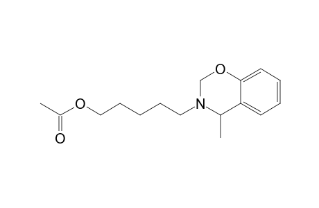 5-(4-Methyl-2,4-dihydro-1,3-benzoxazin-3-yl)pentyl acetate
