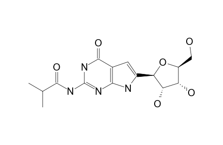 2-ISOBUTYRYLAMINO-6-(BETA-D-RIBOFURANOSYL)-7H-PYRROLO-[2,3-D]-PYRIMIDIN-4(3H)-ONE