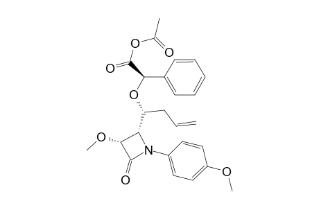 (R)-O-Acetylmandelate of (3R,4S)-4-[(R)-1-Hydroxy-3-butenyl]-1-(p-methoxyphenyl)-3-methoxy-2-azetidinone