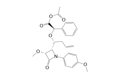 (R)-o-Acetylmandelate of (3R,4S)-4-[(R)-1-hydroxy-3-butenyl]-1-(p-methoxyphenyl)-3-methoxy-2-azetidinone