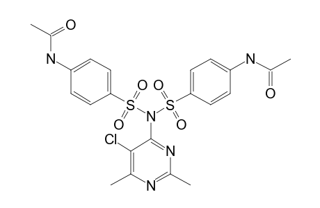 N-[4-[(4-acetamidophenyl)sulfonyl-(5-chloro-2,6-dimethylpyrimidin-4-yl)sulfamoyl]phenyl]acetamide