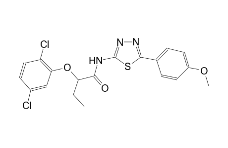 2-(2,5-dichlorophenoxy)-N-[5-(4-methoxyphenyl)-1,3,4-thiadiazol-2-yl]butanamide