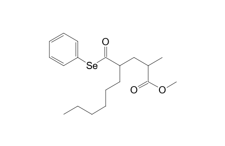 2-Methyl-4-(phenylseleno)carbonyl-capric acid methyl ester