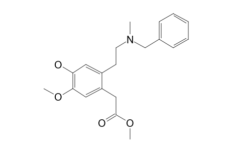 2-(2-N-Benzyl-N-methylaminoethyl)-4-hydroxy-5-methoxyphenylacetic acid,methyl ester