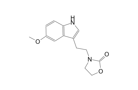 3-[2-(5-methoxy-1H-indol-3-yl)ethyl]-1,3-oxazolidin-2-one