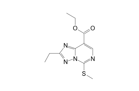 [1,2,4]Triazolo[1,5-c]pyrimidine-8-carboxylic acid, 2-ethyl-5-(methylthio)-, ethyl ester