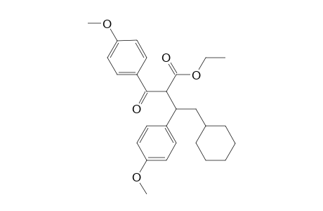 ethyl 4-cyclohexyl-2-(4-methoxybenzoyl)-3-(4-methoxyphenyl)butanoate