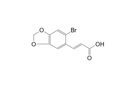 (2E)-3-(6-bromo-1,3-benzodioxol-5-yl)-2-propenoic acid