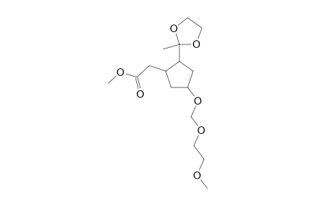 Methyl [4-[(2-methoxyethoxy)methoxy]-2-(2-methyl-1,3-dioxolan-2-yl)cyclopentyl]acetate