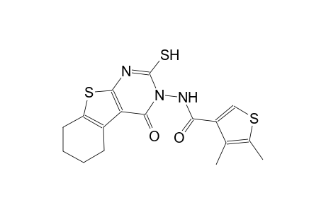 4,5-dimethyl-N-(4-oxo-2-sulfanyl-5,6,7,8-tetrahydro[1]benzothieno[2,3-d]pyrimidin-3(4H)-yl)-3-thiophenecarboxamide