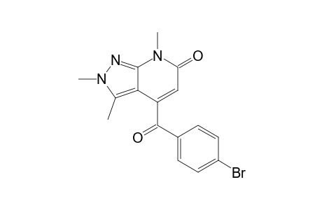 4-(4-Bromobenzoyl)-2,3,7-trimethyl-2,7-dihydro-6H-pyrazolo[3,4-b]pyridin-6-one