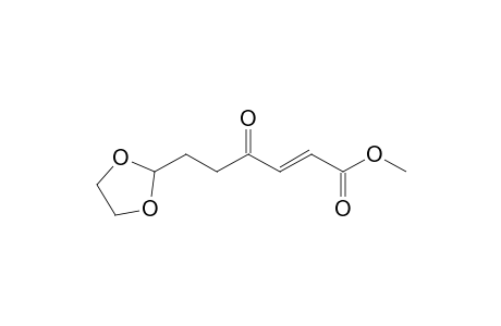 Methyl 4-oxo-6-(1,3-dioxolan-2-yl)hex-2-en-1-oate