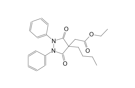 4-pyrazolidineacetic acid, 4-butyl-3,5-dioxo-1,2-diphenyl-, ethyl ester