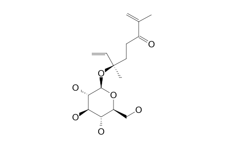 (3R)-PORTULOSIDE-A;(3R)-3-(3,7-DIMETHYLOCTA-1,7-DIEN-6-ONYL)-BETA-D-GLUCOPYRANOSIDE