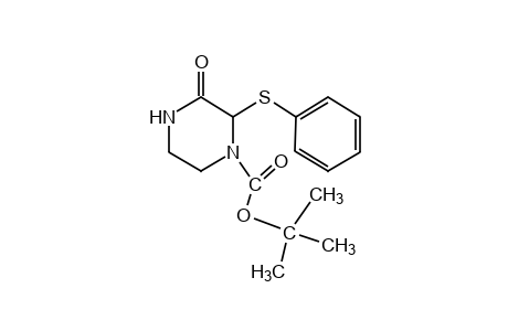 3-oxo-2-(phenylthio)-1-piperazinecarboxylic acid, tert-butyl ester